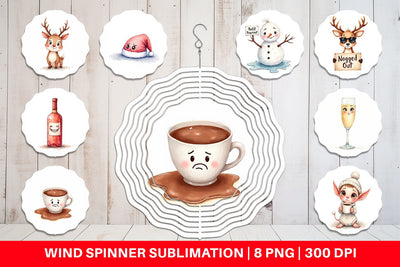 Wind Spinner Holiday Hangover Sublimation artnoy 