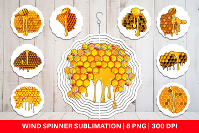 Wind Spinner Honeycomb Sublimation artnoy 
