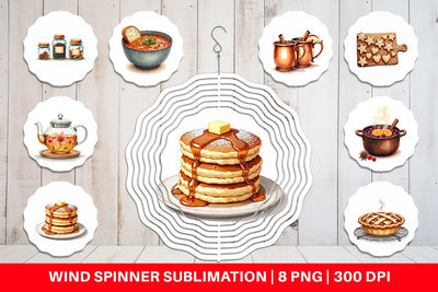 Wind Spinner Hygge Winter Kitchen Sublimation artnoy 