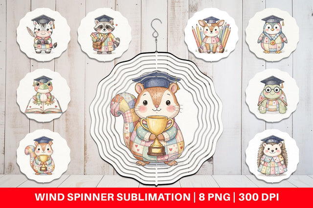Wind Spinner Innocent Scholarly Success Patchwork Sublimation artnoy 