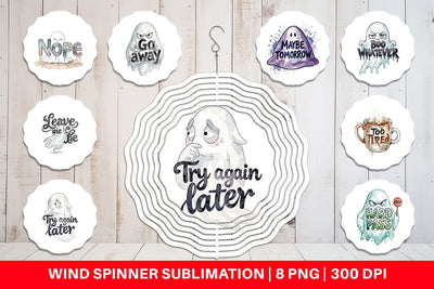 Wind Spinner Introverted Ghost Sarcastic Sublimation artnoy 