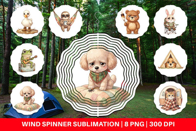Wind Spinner Introverted Glamping Animal SVG artnoy 