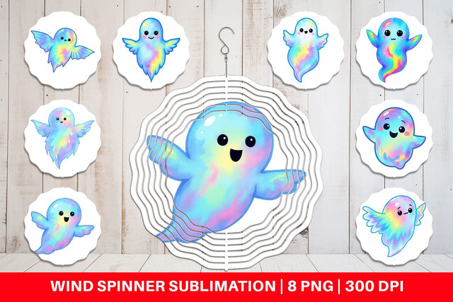Wind Spinner Iridescent Ghost Sublimation artnoy 