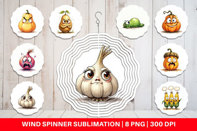Wind Spinner Judgmental Vegetables Sublimation artnoy 