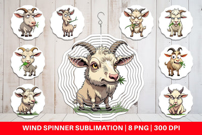 Wind Spinner Judgy Goat Sublimation artnoy 