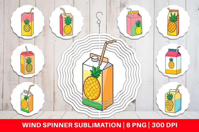 Wind Spinner Juice Box Sublimation artnoy 