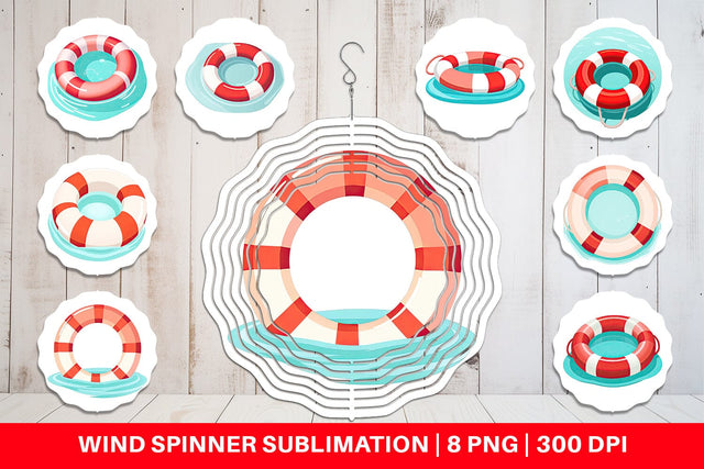 Wind Spinner Lifebuoy Sublimation artnoy 