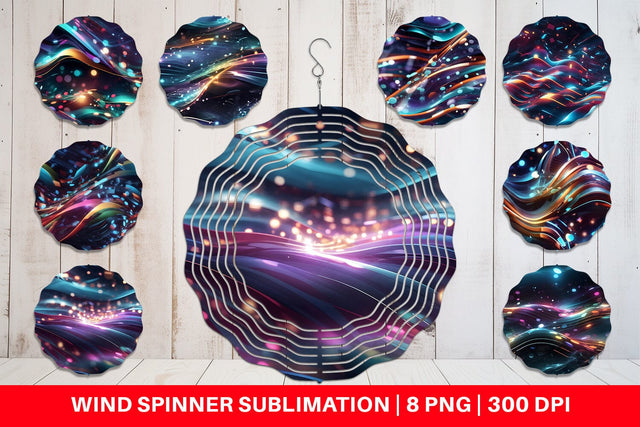 Wind Spinner Light Motion Pattern Sublimation artnoy 