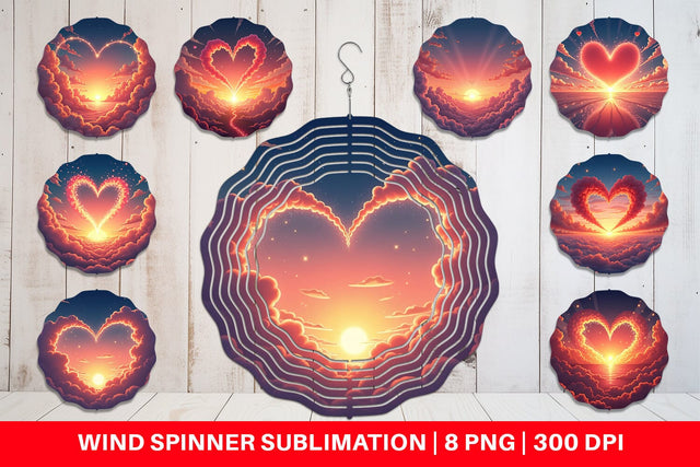 Wind Spinner Love Horizon Sublimation artnoy 