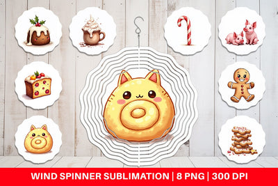 Wind Spinner Lumpy Nordic Treats Sublimation artnoy 