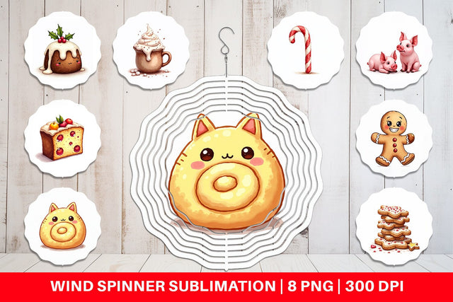 Wind Spinner Lumpy Nordic Treats Sublimation artnoy 