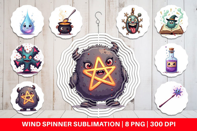 Wind Spinner Magic Potions Sublimation artnoy 