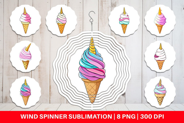 Wind Spinner Magical Ice Cream Sublimation artnoy 