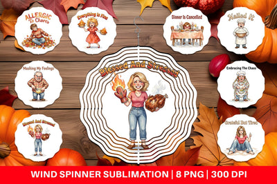 Wind Spinner Manic Harvest Prep Retro Sublimation artnoy 