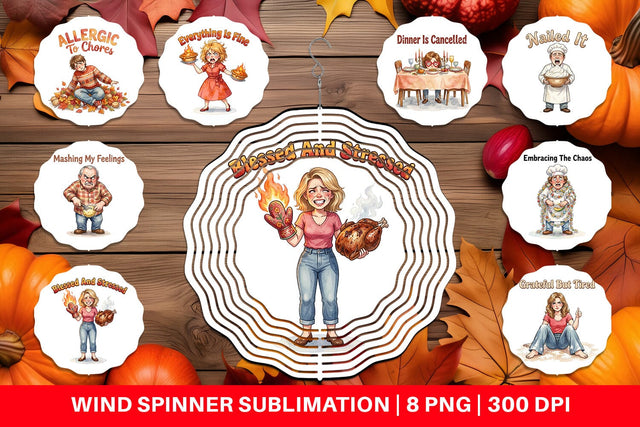 Wind Spinner Manic Harvest Prep Retro Sublimation artnoy 