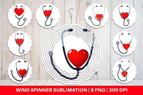 Wind Spinner Medical Stethoscope Sublimation artnoy 
