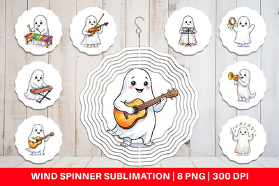 Wind Spinner Melodic Music Teacher Ghost Sublimation artnoy 