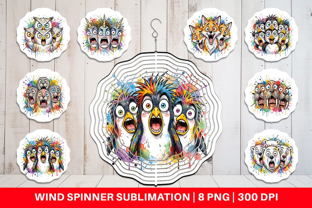 Wind Spinner Melting Arctic Animals Heatwave Sublimation artnoy 