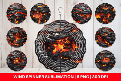 Wind Spinner Molten Lava Sublimation artnoy 