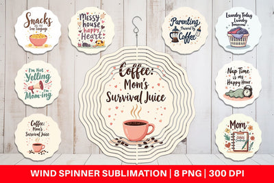 Wind Spinner Mom Humor Quotes Sublimation artnoy 