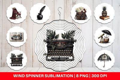 Wind Spinner Moody Dark Academia Beach Read Sublimation artnoy 