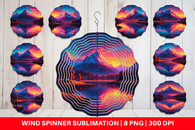 Wind Spinner Mountains and Lake Sublimation artnoy 