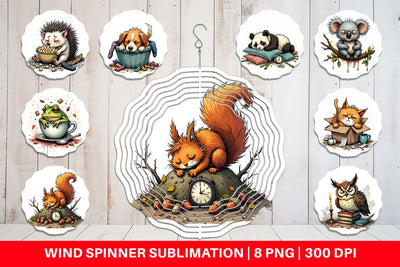 Wind Spinner Nap Chaos Critters Sublimation artnoy 