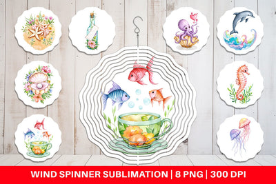 Wind Spinner Ocean Dreams Sublimation artnoy 