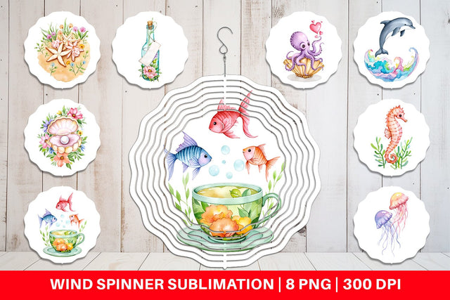 Wind Spinner Ocean Dreams Sublimation artnoy 