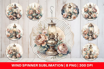 Wind Spinner Oil Lamp Sublimation artnoy 