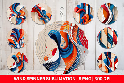 Wind Spinner Organic Flow Sublimation artnoy 
