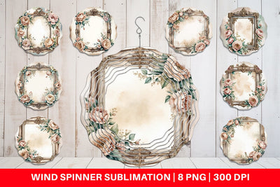 Wind Spinner Ornate Frame Sublimation artnoy 