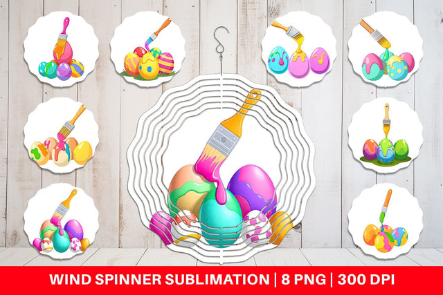 Wind Spinner Paintbrush Sublimation artnoy 