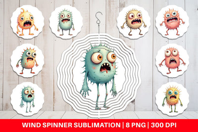 Wind Spinner Panic Monster Sublimation artnoy 