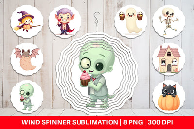 Wind Spinner Pastel Spook Parade Sublimation artnoy 