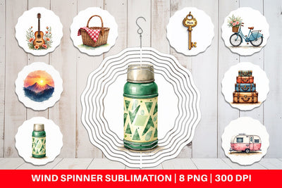 Wind Spinner Peace Love Vanlife Sublimation artnoy 