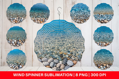 Wind Spinner Pebbles and Water Sublimation artnoy 