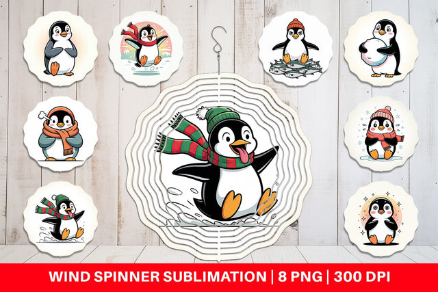 Wind Spinner Penguin Mood Sublimation artnoy 