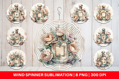 Wind Spinner Perfume Bottle Sublimation artnoy 