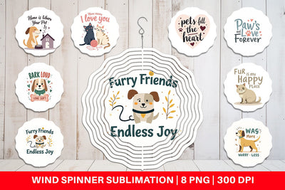 Wind Spinner Pet Love Quotes Sublimation artnoy 