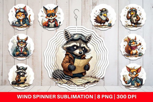 Wind Spinner Pilot Grumps Sublimation artnoy 