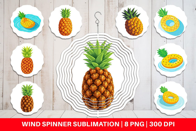 Wind Spinner Pineapple Sublimation artnoy 