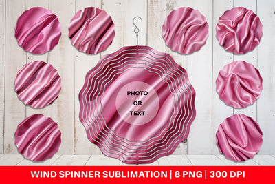 Wind Spinner Pink Silk Pattern Sublimation artnoy 