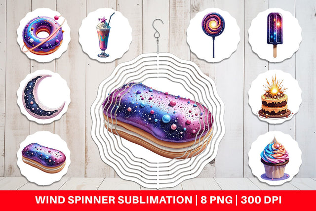Wind Spinner Planetary Sweets Sublimation artnoy 