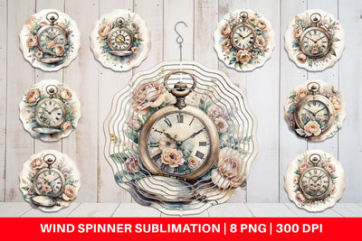 Wind Spinner Pocket Watch Sublimation artnoy 