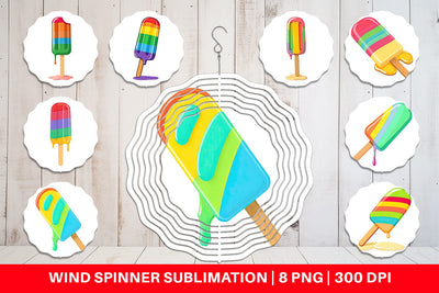 Wind Spinner Popsicle Sublimation artnoy 
