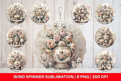 Wind Spinner Porcelain Figurine Sublimation artnoy 