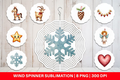 Wind Spinner Quirky Nordic Crafts Sublimation artnoy 
