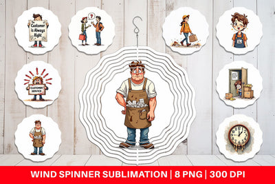 Wind Spinner Retail Warrior Sublimation artnoy 