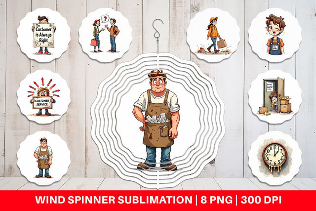 Wind Spinner Retail Warrior Sublimation artnoy 